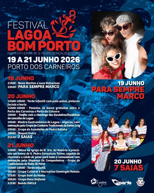 FESTIVAL LAGOA BOM PORTO NO PORTO DOS CARNEIROS DE 19 A 21 DE JUNHO